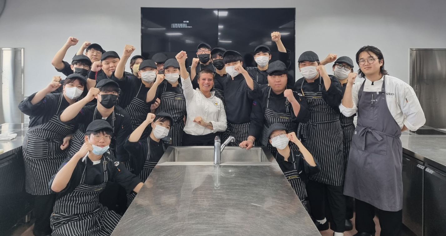 우송정보대학 K-푸드조리전공프랑스 미슐랭 스타셰프 특강 진행