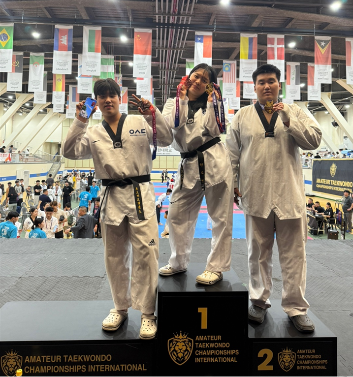 우송정보대학 스포츠운동재활과, 아마추어 한중 태권도 챔피언 결정전서 종합 준우승 쾌거... 졸업생과 재학생이 함께 이룬 값진 성과